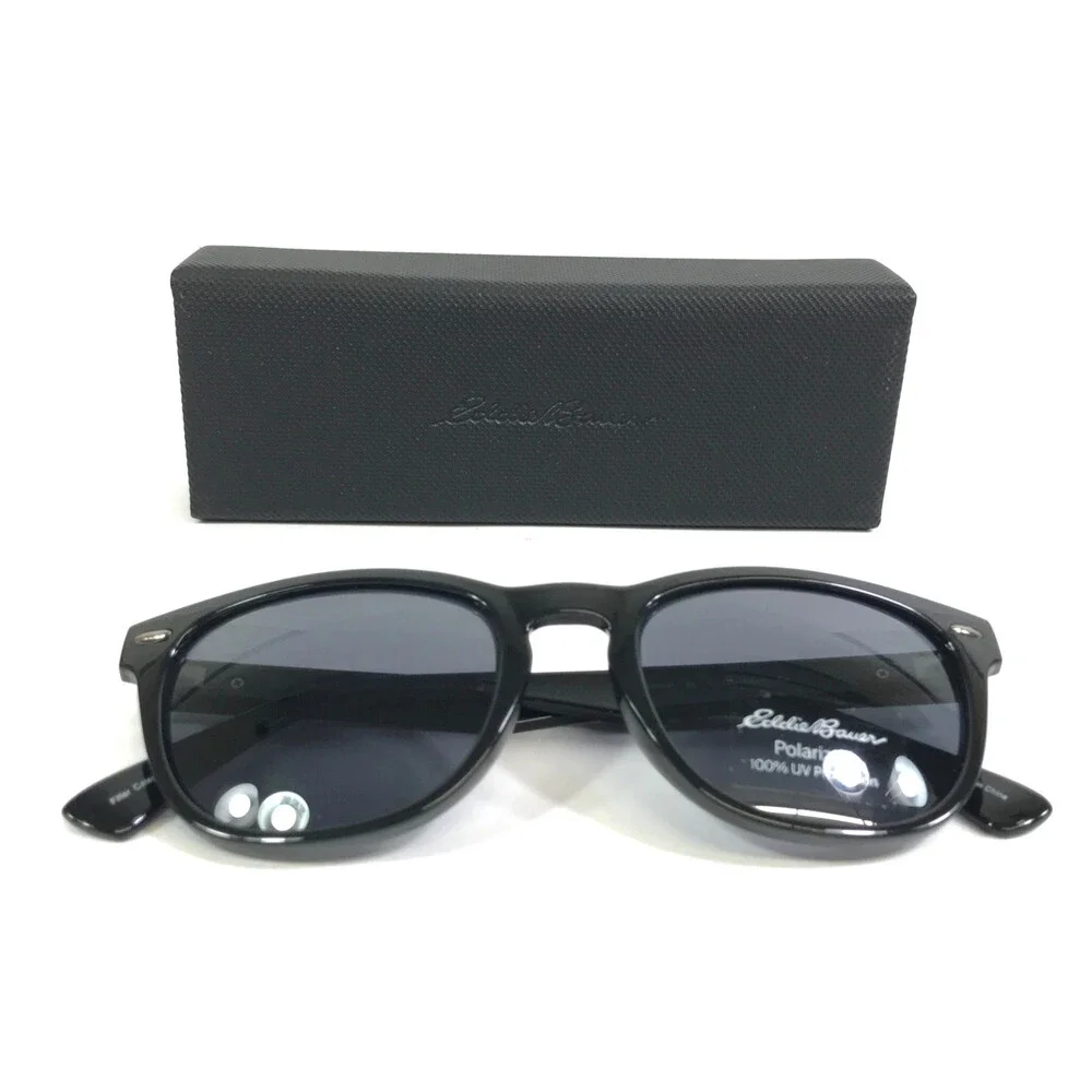 Eddie Bauer Sunglasses LANGLEY EB39400P BK Black Frames w/ Gray Polarized Lenses